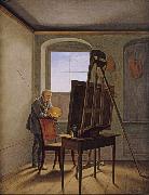 Georg Friedrich Kersting Friedrich in his Studio (mk10) oil